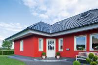 AUSSENANSTRICH_BX_Einfamilienhaus-rote-Fassade